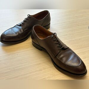 Brooks Brothers Peal & Co Split Toe Brown Leather Derby Size 11